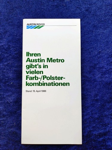 Austin metro colour chart - austin,