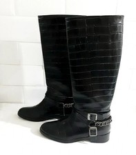 Zara Woman Leather Croc