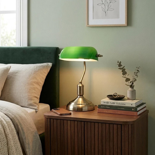 Bankers table lamp antique - bankers,