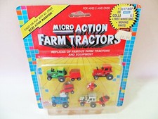 FUNRISE 'MICRO ACTION FARM TRACTORS SET' MACHINES. MIB/BOXED. VINTAGE. RARE