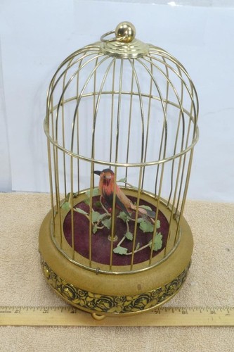 Vintage singing bird cage - vintage,