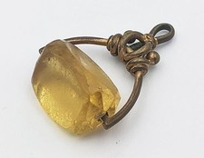 VICTORIAN GLASS & BRASS LETTER