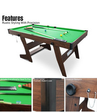 Folding 6ft Snooker Table 