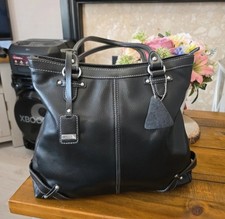 L Credi Genuine Black Leather Shoulder Bag - Excellent Condition