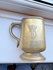 HMS Whitby Heavy Brass Tankard