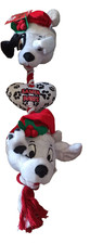DISNEY 101 DALMATIANS Christmas Dog Toy -  Large 26"  Rope & stuffed squeak toys