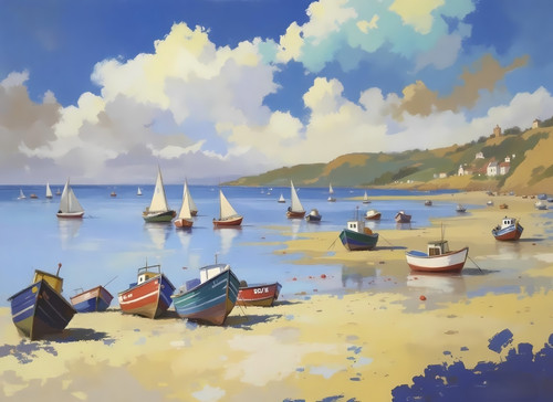 Sunset seaside beach seascape - sunset,