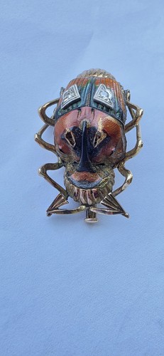 Vintage 14ct gold beetle - 14ct,
