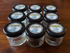 9 X TACKLEMENTS EMPTY MINI GLASS JAM JARS - 25g/28g