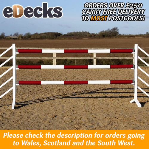 Horse jumping poles treated - horse,