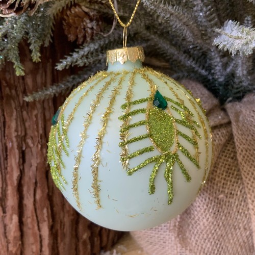 Peacock feather design bauble - feather,