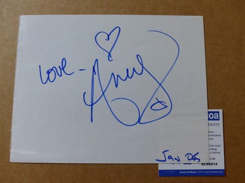 Amy winehouse signed autograph - amy,