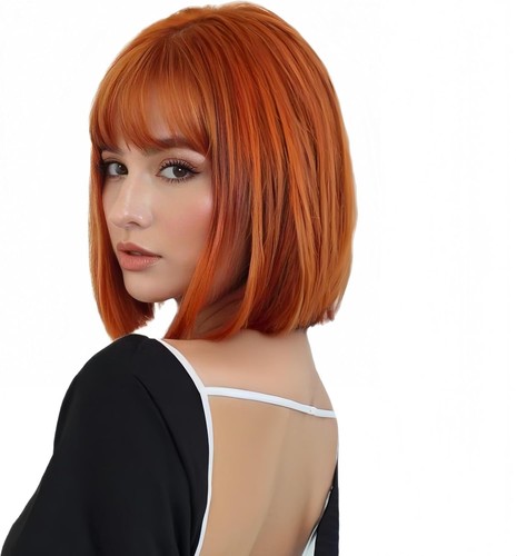 Ginger wig with - ginger,