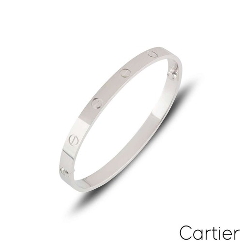 Cartier white gold - white, plain