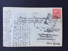 T GB 1920 BOSCASTLE SQUARED CIRCLE POSTMARK ON LOCAL POSTCARD TO CROWTHORNE