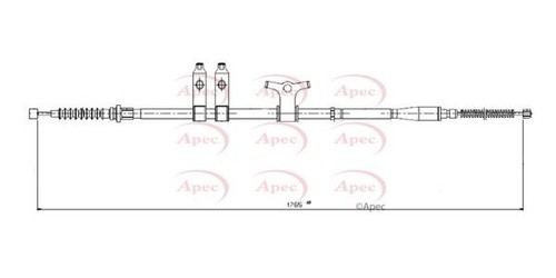 Apec rear right - right, brake