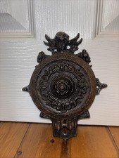 Antique Cast Iron Cherub Wall