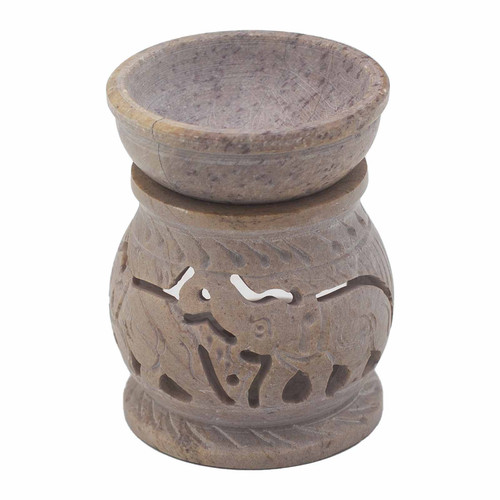 Small soapstone oil burner 8cm - small,
