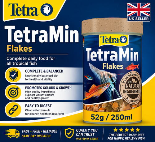 Tetra tetramin 52g fish - tetramin, flake