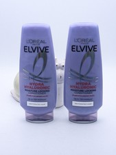 2 x L'OREAL Elvive Hydra Hyaluronic Acid Conditioner 200 ml Moisture Locking