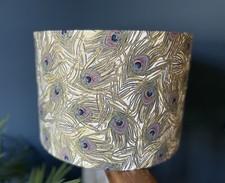 Gold Feather Lamp Shade