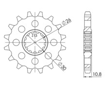 Sprocket step 530 teeth 16