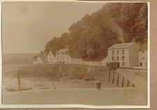 View of Minehead harbour, Somerset. Original c.1910 photograph