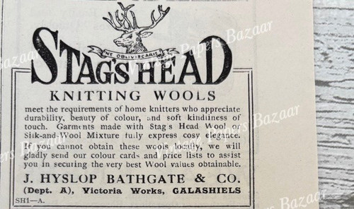 Stag head wools hyslop - stag's,