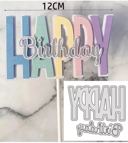 Happy birthday sentiment with - happy,