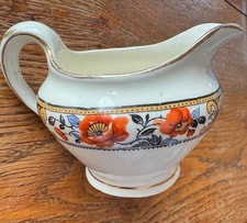VINTAGE CHINA DAINTY SCOTCH IVORY SCOTTISH FLORAL MILK CREAM JUG CREAMER VGC