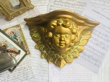 vintage rococo style ornate cherub display sconce wall shelf Victorian style 