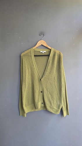 Uniqlo olive green open knit - uniqlo,
