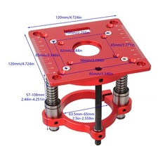 Milling Table Lifting System 65mm Aluminum Alloy Insert Plate With Aluminum