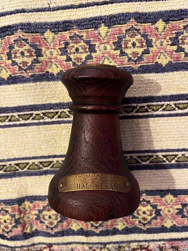 Hms sesame teak candlestick - hms,