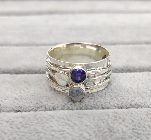 Amethyst moonstone spinner - &,