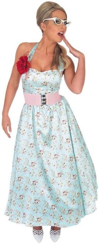 1950s blue day dress - 💙,