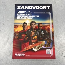 F1 Zandvoort Grand Prix Race Programme 2022 - Brand New