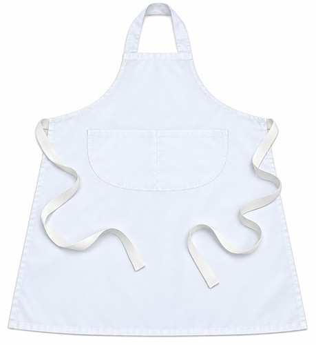 Chef apron white 100 - white, 100%