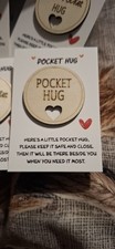 Pocket Hug Token Wooden Heart