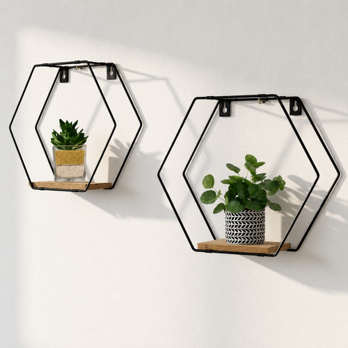 Metal wire floating - wall, shelf