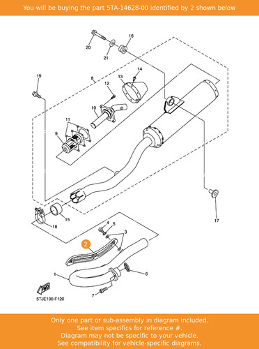 Yamaha protector exhaust - protector,,