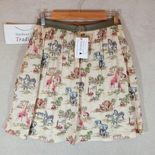 Cath Kidston London Skirt UK 8 XS Animal Safari Zoo Cotton Giraffe Elephant 