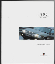 Rover 800-Series 2.5 KV6 1996 UK Market Sales Brochure 825 Si SLi Sterling Coupe