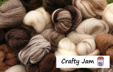 Needle/Wet Felting Natural Wool, Roving 20g-1Kg Ideal for Animal Projects