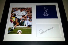 PAT VAN DEN HAUWE SPURS FOOTBALL LEGEND SIGNED AUTOGRAPHED DISPLAY COA