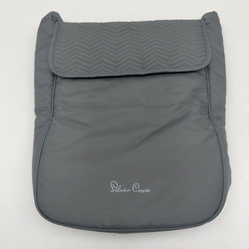 Silver cross footmuff - cross,