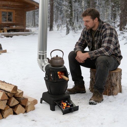 Heavy duty cast iron wood - iron,