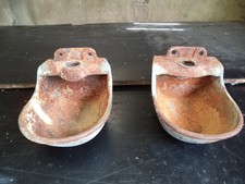 Water Bowl Cattle Sheep Drinker Cast Iron trough Pair Garden Planter Bird Bath