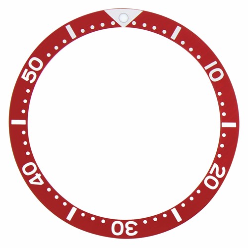 Red aluminum replacement bezel - replacement,