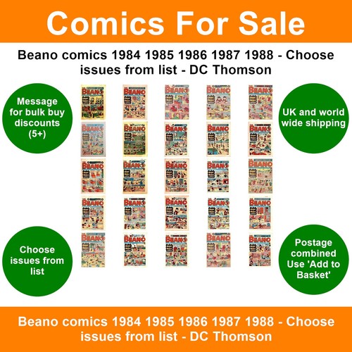 Beano comics 1984 1985 - , 1986